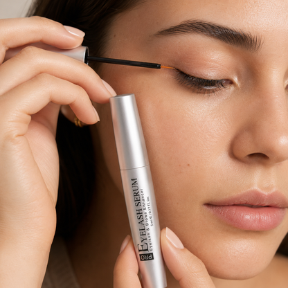 Anwendung des Lash Serums am oberen Wimpernkranz