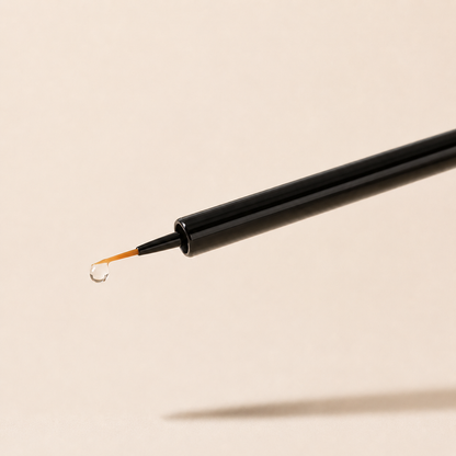 Feiner Applikator des TamiLore Lash Serums in Nahaufnahme