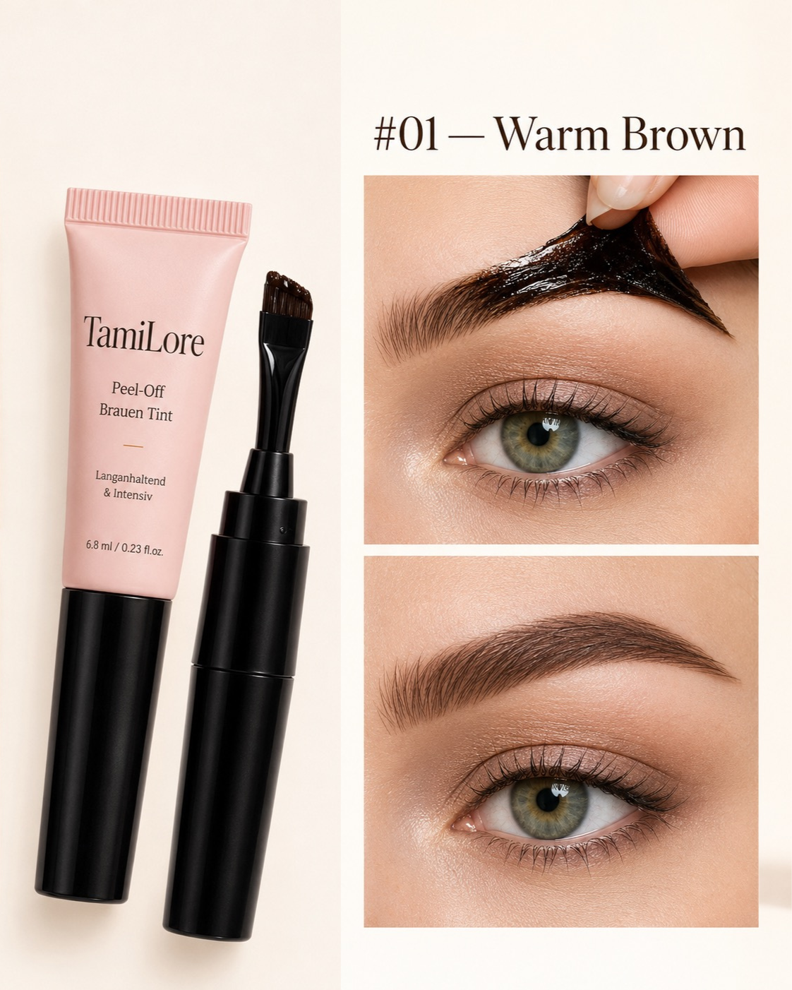 TamiLore Brauen Tint Farbton Warm Brown