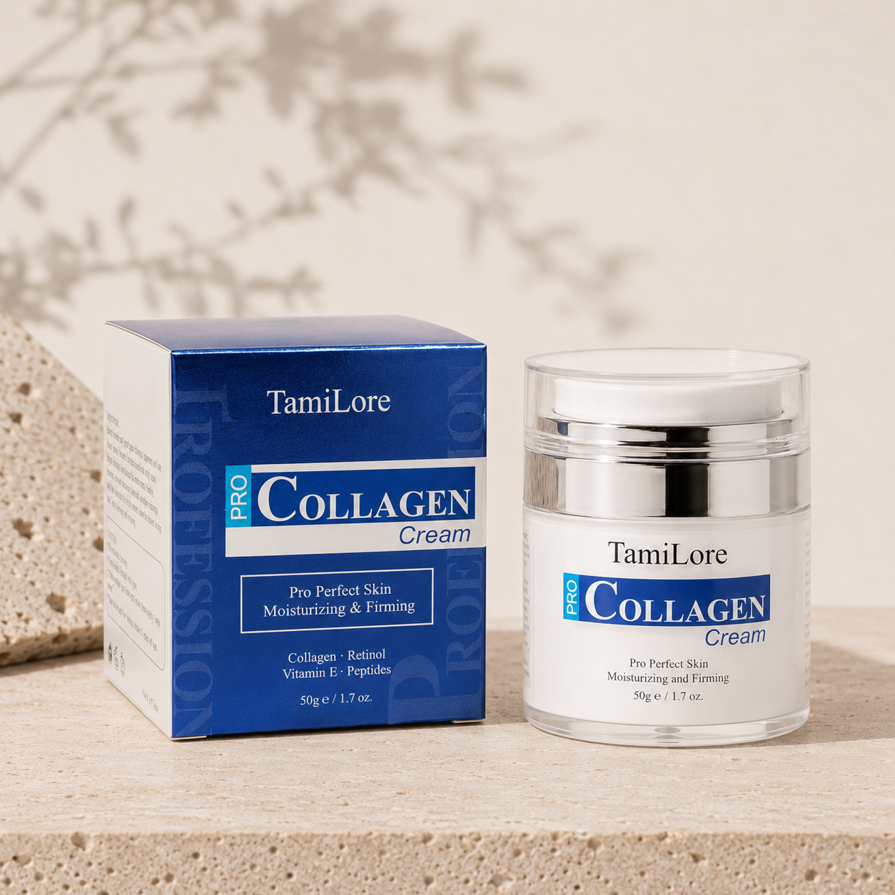 PRO Collagen Cream – Tiegel und Verpackung