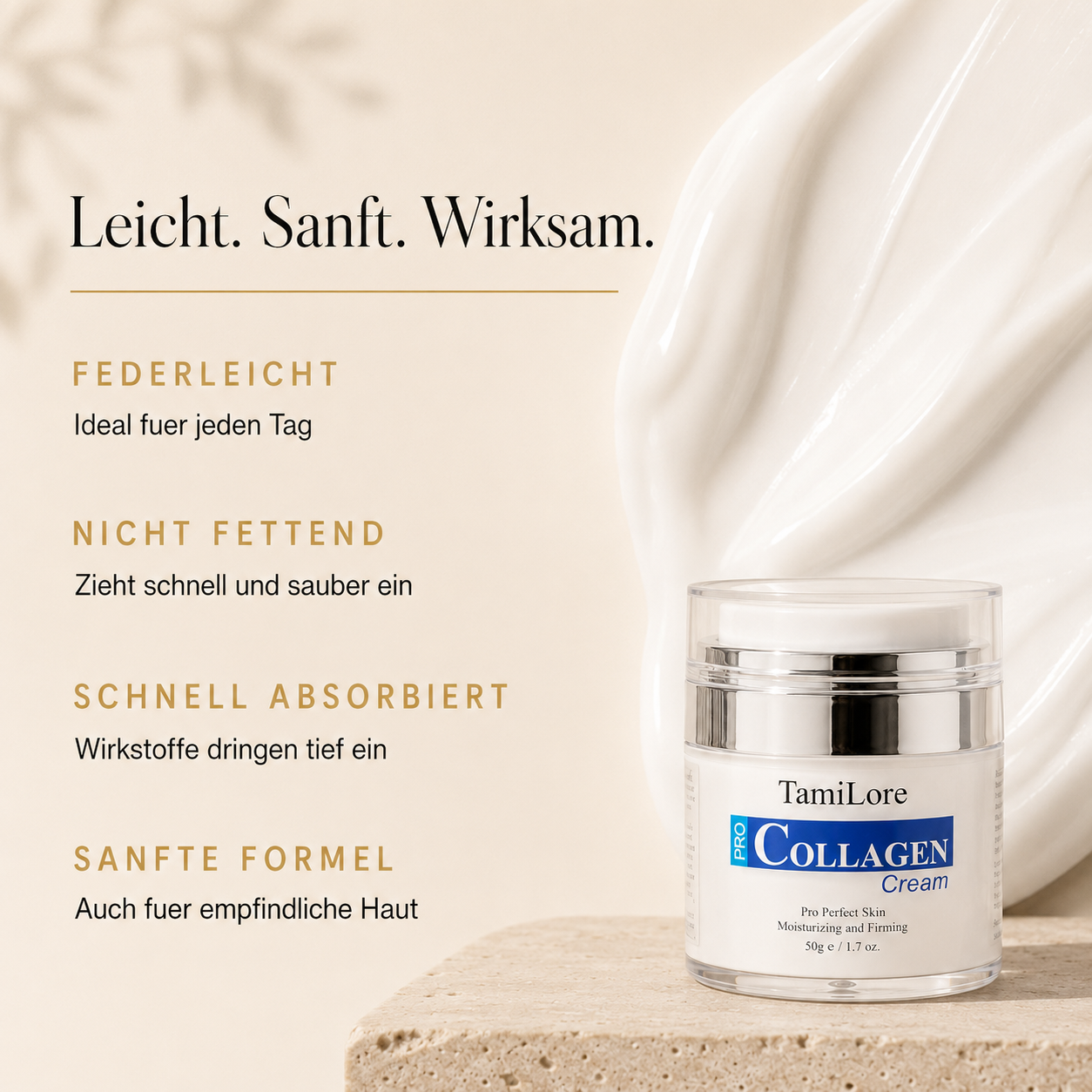 Collagen Cream – Textur im Detail