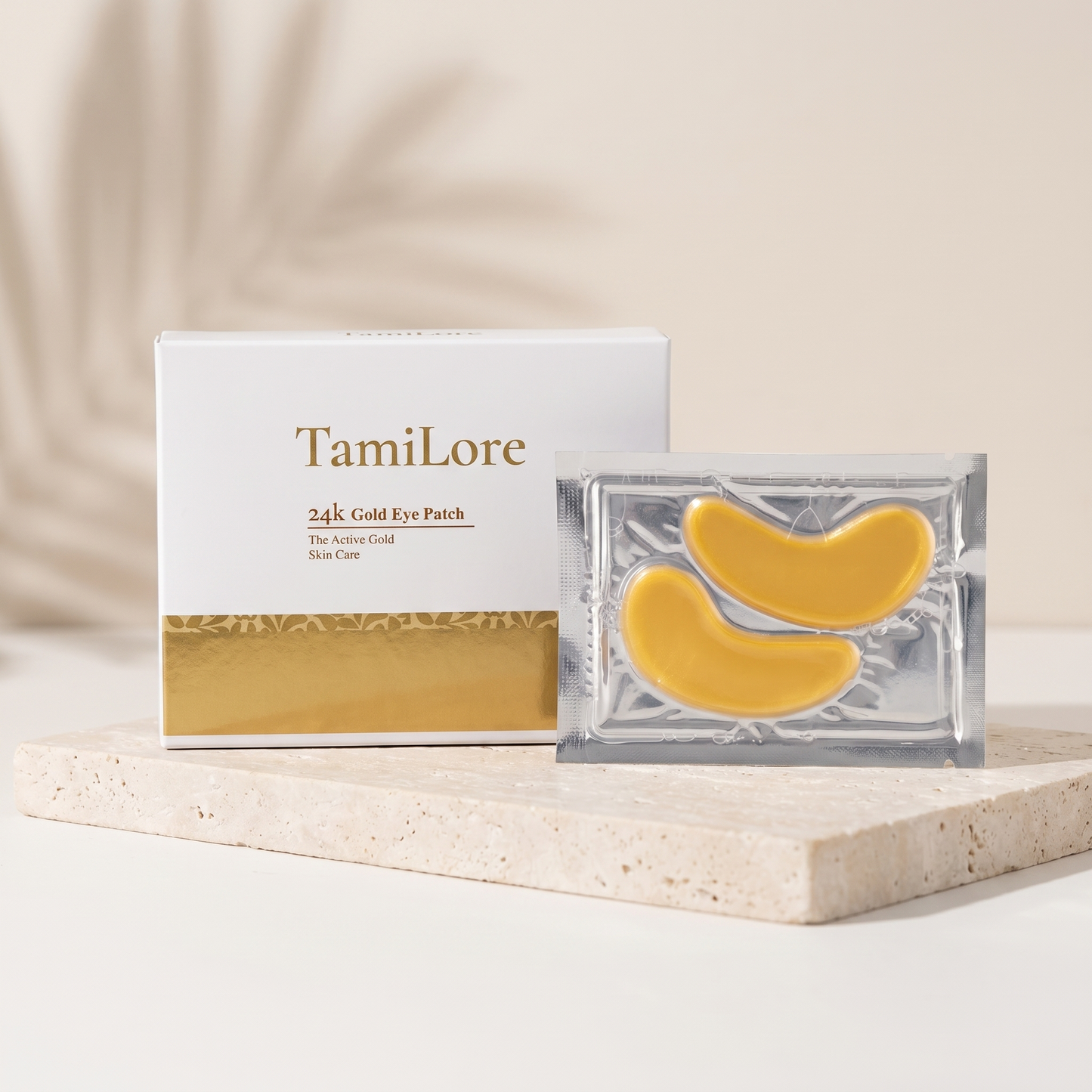 TamiLore 24K Gold Augenpads – Verpackung mit einzelnem Sachet