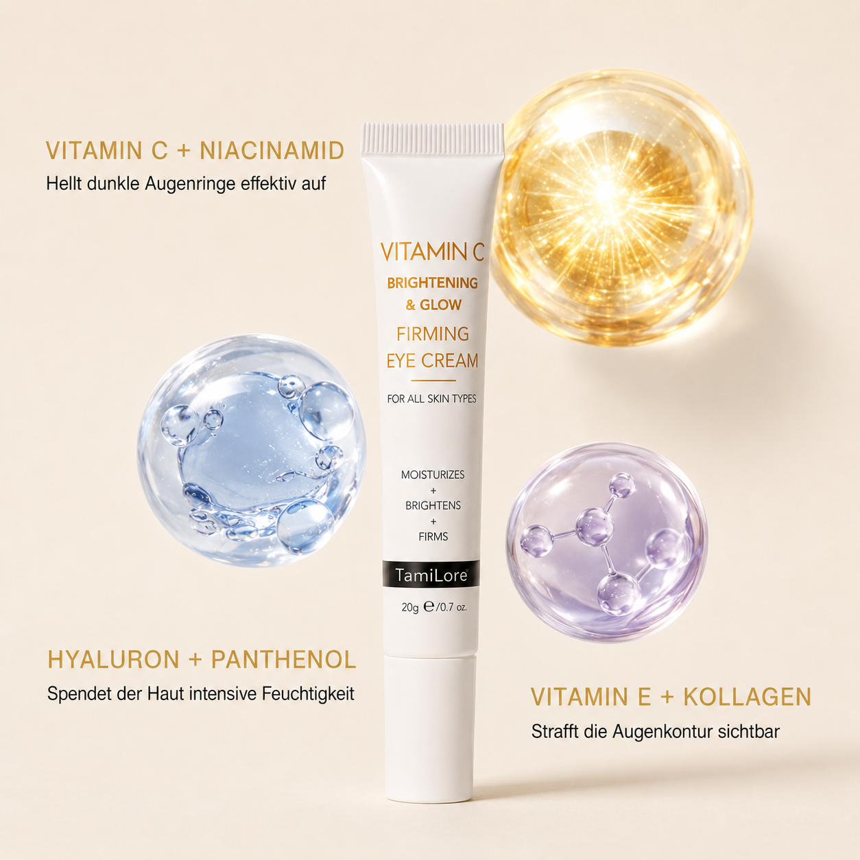 Vitamin C Augencreme – Wirkstoffe
