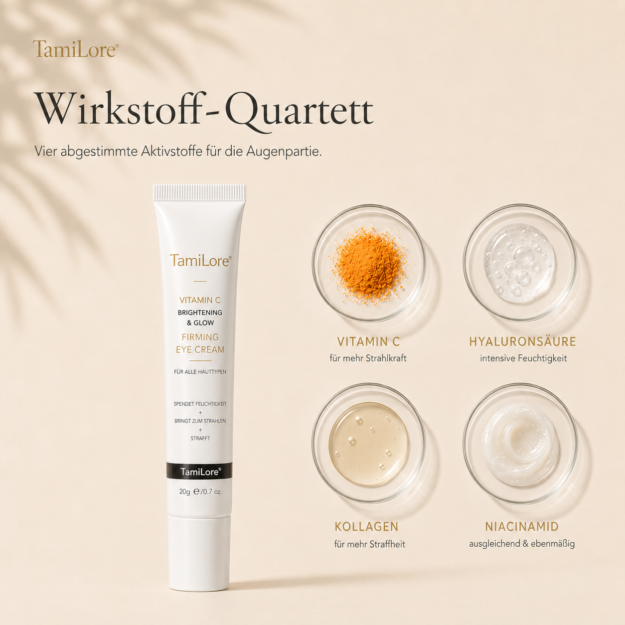 Wirkstoff-Übersicht der Augencreme